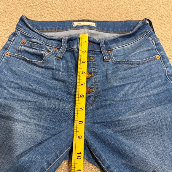 Madewell Cali Demi-Boot Jean Boho Ankle Bronson Wash: Button-Front Sz 25 JO512 - Picture 11 of 16